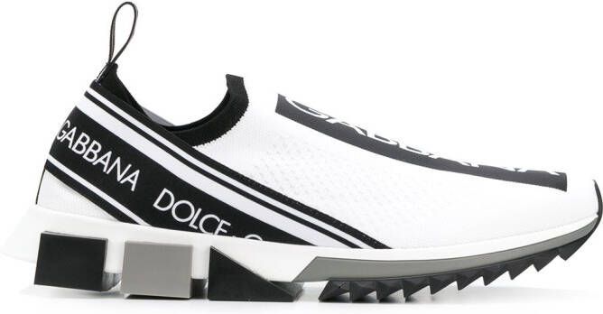 Dolce & Gabbana Sorrento logo mesh sneakers White