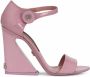 Dolce & Gabbana tapered-heel patent-leather sandals Pink - Thumbnail 1