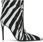 Dolce & Gabbana zebra-print ankle boots Black - Thumbnail 1