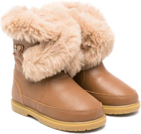 Donsje faux-fur ankle boots Brown