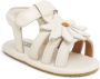 Donsje floral-appliqué leather sandals White - Thumbnail 1