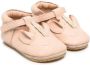 Donsje pop-up leather ballerina shoes Neutrals - Thumbnail 1