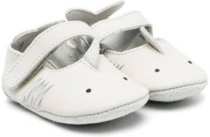 Donsje shark design leather pre-walkers Grey