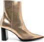 Dorothee Schumacher 70mm metallic-effect leather boots Gold - Thumbnail 1