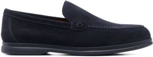 Doucal's 20mm slip-on suede loafers Blue