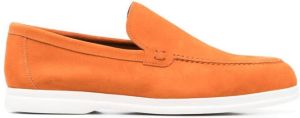 Doucal's 20mm suede loafers Orange