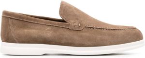 Doucal's 25mm suede loafers Brown