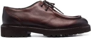 Doucal's 50mm gradient leather derby shoes Brown