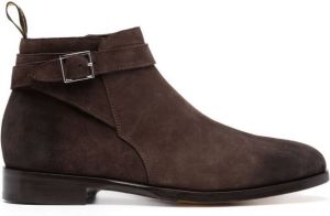 Doucal's buckle-embellished ankle boots Brown