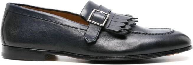 Doucal's buckled leather loafers Blue