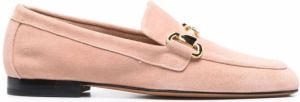 Doucal's calf-leather suede loafers Pink