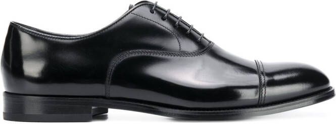 Doucal's leather Oxford shoes Black