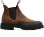 Doucal's contrast-panel suede ankle boots Brown - Thumbnail 1