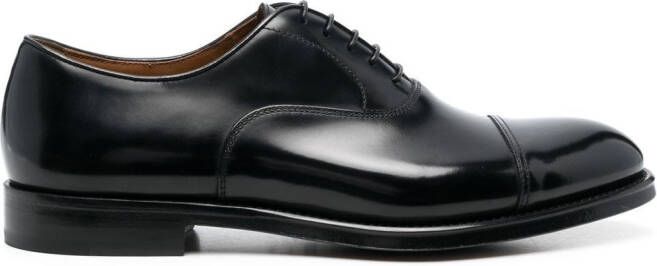 Doucal's cuban heel formal derby shoes Black