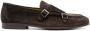 Doucal's double-buckle suede loafers Brown - Thumbnail 1