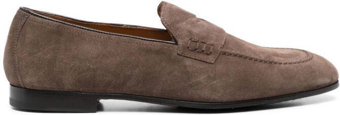 Doucal's formal suede loafers Brown