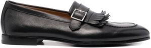 Doucal's fringe-detail monk shoes Black