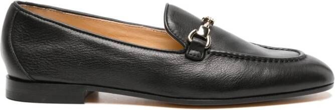 Doucal's horsebit-detail leather loafers Black