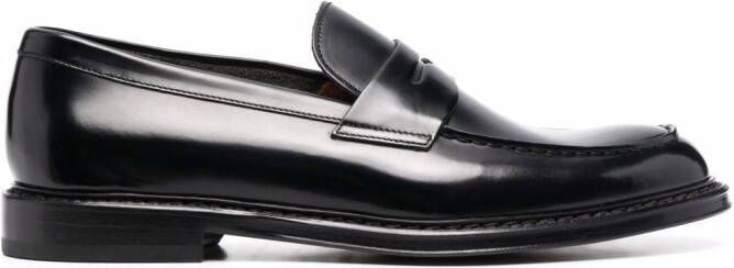 Doucal's horsebit-detail slip-on loafers Black