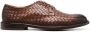 Doucal's interwoven leather derby shoes Brown - Thumbnail 1