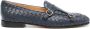 Doucal's interwoven leather loafers Blue - Thumbnail 1