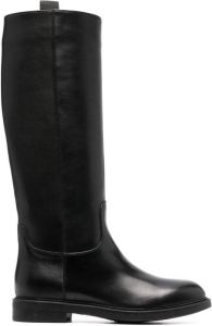 Doucal's knee-high leather boots Black