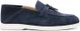 Doucal's knot-detail suede loafers Blue - Thumbnail 1