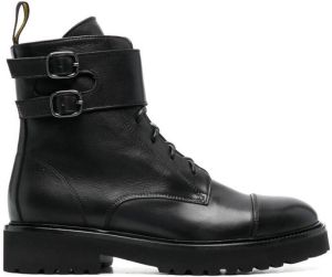 Doucal's lace-up combat boots Black