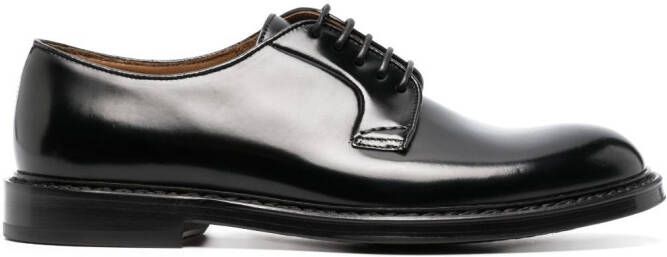 Doucal's lace-up leather oxford shoes Black