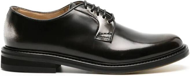 Doucal's lace-up leather Oxford shoes Black