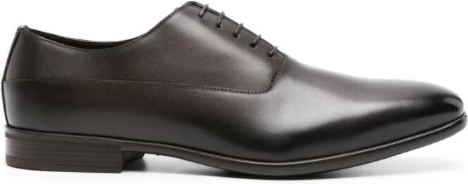 Doucal's lace-up leather Oxford shoes Brown