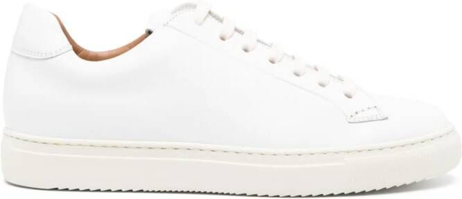 Doucal's lace-up leather sneakers White