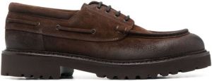 Doucal's lace-up suede shoes Brown