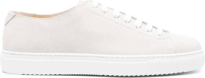 Doucal's lace-up suede sneakers Neutrals