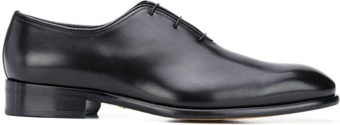 Doucal's leather oxford shoes Black
