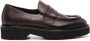 Doucal's leather penny loafers Purple - Thumbnail 1
