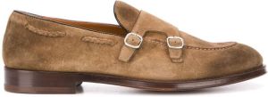 Doucal's low heel buckled loafers Brown