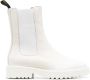 Doucal's mid-calf leather boots White - Thumbnail 1