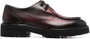 Doucal's ombré-effect lace-up shoes Red