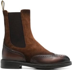 Doucal's panelled ankle boots Brown