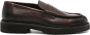 Doucal's penny-slot pebbled leather loafers Brown - Thumbnail 1