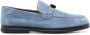 Doucal's perforated suede loafers Blue - Thumbnail 1