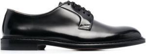 Doucal's polished leather derby shoes Black