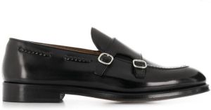 Doucal's polished monk shoes Black