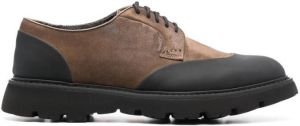 Doucal's rubber-panel derby shoes Brown