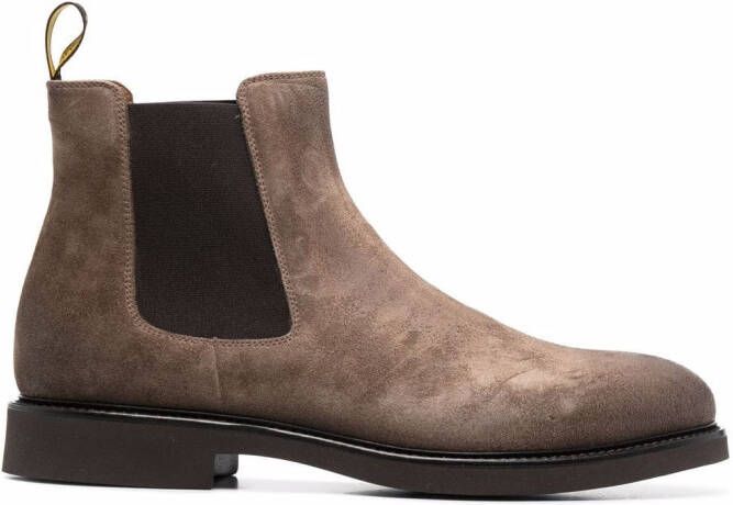 Doucal's side-panelled ankle boots Brown