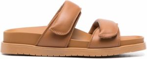 Doucal's side touch-strap sandals Neutrals