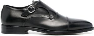 Doucal's single buckle monk shoes Black