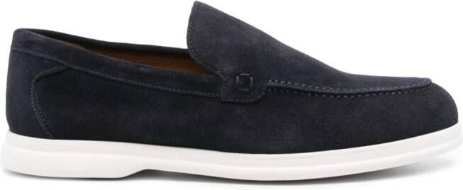 Doucal's slip-on suede loafers Blue