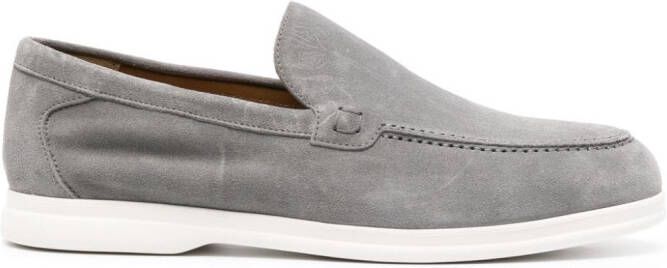 Doucal's slip-on suede loafers Grey